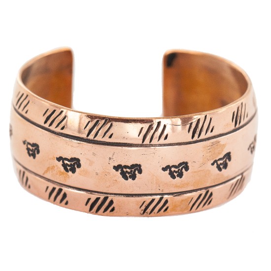 Certified Authentic Horse Handmade Navajo Native American Pure Copper Bracelet 13162 All Products NB160430005659 13162 (by LomaSiiva)