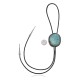 Handmade Certified Authentic Navajo .925 Sterling Silver Native American Natural Turquoise Bolo Tie 34154 Handmade Certified Authentic Navajo .925 Sterling Silver Native American Natural Turquoise Bolo Tie 34154
