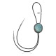 Handmade Certified Authentic Navajo .925 Sterling Silver Native American Natural Turquoise Bolo Tie 34154