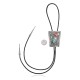 Handmade Certified Authentic Navajo .925 Sterling Silver Native American Natural Turquoise Coral Bolo Tie 34162