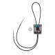 Feather .925 Sterling Silver Certified Authentic Handmade Navajo Native American Natural Turquoise Coral Bolo Tie 34164