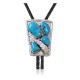 Feather .925 Sterling Silver Certified Authentic Handmade Navajo Native American Natural Turquoise Bolo Tie 34165 Feather .925 Sterling Silver Certified Authentic Handmade Navajo Native American Natural Turquoise Bolo Tie 34165