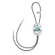 Handmade Certified Authentic Navajo .925 Sterling Silver Native American Natural Turquoise Bolo Tie 34169 Handmade Certified Authentic Navajo .925 Sterling Silver Native American Natural Turquoise Bolo Tie 34169