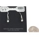 Certified Authentic Navajo .925 Sterling Silver Natural Mother of Pearl Native American Dangle Earrings 27233-5