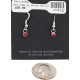 Certified Authentic Navajo .925 Sterling Silver Coral Native American Dangle Earrings 27233-2
