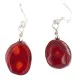 .925 Sterling Silver Hooks Certified Authentic Navajo Coral Native American Dangle Earrings 18254-101 .925 Sterling Silver Hooks Certified Authentic Navajo Coral Native American Dangle Earrings 18254-101