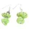 .925 Sterling Silver Hooks Certified Authentic Navajo Natural Gaspeite Native American Dangle Earrings 18255-20