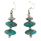 .925 Sterling Silver Hooks Certified Authentic Navajo Turquoise Native American Dangle Earrings 18255-1 .925 Sterling Silver Hooks Certified Authentic Navajo Turquoise Native American Dangle Earrings 18255-1