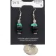 .925 Sterling Silver Hooks Certified Authentic Navajo Natural Turquoise Black Onyx Native American Dangle Earrings 18286-6 .925 Sterling Silver Hooks Certified Authentic Navajo Natural Turquoise Black Onyx Native American Dangle Earrings 18286-6