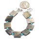 Certified Authentic Navajo Natural Abalone Native American Bracelet 13173-3