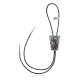 Feather .925 Sterling Silver Certified Authentic Handmade Navajo Native American Natural Turquoise Coral Bolo Tie 34175
