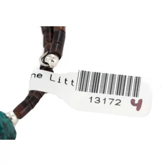 Navajo Certified Authentic Natural Turquoise Heishi Native American Adjustable Wrap Bracelet 13172-4 Navajo Certified Authentic Natural Turquoise Heishi Native American Adjustable Wrap Bracelet 13172-4
