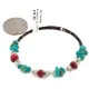 Navajo Certified Authentic Natural Turquoise Coral Heishi Native American Adjustable Wrap Bracelet 13172-5 Navajo Certified Authentic Natural Turquoise Coral Heishi Native American Adjustable Wrap Bracelet 13172-5