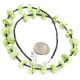 Certified Authentic .925 Sterling Silver Navajo Natural Gaspeite Native American Necklace 18265-3