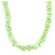 .925 Sterling Silver Certified Authentic Navajo Natural Gaspeite Native American Necklace 18265-1