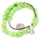 .925 Sterling Silver Certified Authentic Navajo Natural Gaspeite Native American Necklace 18265-1