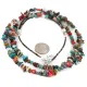 2 Strand Certified Authentic .925 Sterling Silver Navajo Natural Multicolor Stones Native American Necklace 750216 2 Strand Certified Authentic .925 Sterling Silver Navajo Natural Multicolor Stones Native American Necklace 750216