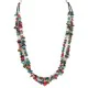 2 Strand Certified Authentic .925 Sterling Silver Navajo Natural Multicolor Stones Native American Necklace 750216 2 Strand Certified Authentic .925 Sterling Silver Navajo Natural Multicolor Stones Native American Necklace 750216