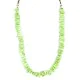 .925 Sterling Silver Certified Authentic Navajo Natural Gaspeite Native American Necklace 18265-1