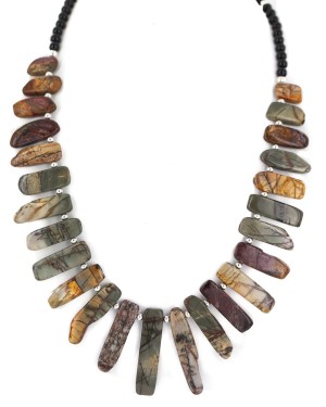 Navajo Natural Black Onyx Jasper Necklace NB160507223824 Navajo Natural Black Onyx Jasper Necklace NB160507223824