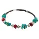 Navajo Certified Authentic Natural Turquoise Coral Heishi Native American Adjustable Wrap Bracelet 13172-5 Navajo Certified Authentic Natural Turquoise Coral Heishi Native American Adjustable Wrap Bracelet 13172-5