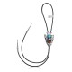 Handmade Certified Authentic Navajo .925 Sterling Silver Native American Natural Turquoise Coral Bolo Tie 34177