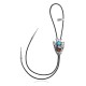 Handmade Certified Authentic Navajo .925 Sterling Silver Native American Natural Turquoise Coral Bolo Tie 34177