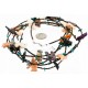 Carved Fetish 5 Strand Navajo .925 Sterling Silver Turquoise Multicolor Stones Native American Necklace 15992-4