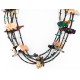 Carved Fetish $500 Large Certified Authentic 5 Strand Navajo .925 Sterling Silver Turquoise Multicolor Stones Native American Necklace 15992-4