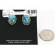 Certified Authentic Handmade Navajo .925 Sterling Silver Hooks Stud Native American Earrings Natural Turquoise 24391-4 All Products 371341561746 24391-4 (by LomaSiiva)