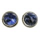 Certified Authentic Handmade Navajo .925 Sterling Silver Natural Lapis Stud Native American Earrings 24391-9 Certified Authentic Handmade Navajo .925 Sterling Silver Natural Lapis Stud Native American Earrings 24391-9