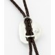 Handmade Certified Authentic Navajo .925 Sterling Silver Natural Turquoise Native American Bolo Tie  24392-2