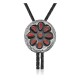 Handmade Certified Authentic Navajo .925 Sterling Silver Native American Coral Bolo Tie 34183 Handmade Certified Authentic Navajo .925 Sterling Silver Native American Coral Bolo Tie 34183