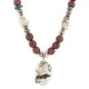 .925 Sterling Silver Certified Authentic Navajo White Howlite Jasper Native American Necklace 750227-2 .925 Sterling Silver Certified Authentic Navajo White Howlite Jasper Native American Necklace 750227-2