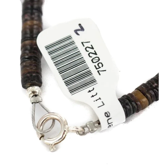 .925 Sterling Silver Certified Authentic Navajo White Howlite Jasper Native American Necklace 750227-2 .925 Sterling Silver Certified Authentic Navajo White Howlite Jasper Native American Necklace 750227-2