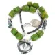 Heart .925 Sterling Silver Certified Authentic Navajo Natural Turquoise Hematite Gaspeite Native American Necklace 750226-4 Heart .925 Sterling Silver Certified Authentic Navajo Natural Turquoise Hematite Gaspeite Native American Necklace 750226-4