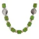 .925 Sterling Silver Certified Authentic Navajo Gaspeite Native American Necklace 750230-4 .925 Sterling Silver Certified Authentic Navajo Gaspeite Native American Necklace 750230-4