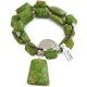 .925 Sterling Silver Certified Authentic Navajo Gaspeite Native American Necklace 750230-9 .925 Sterling Silver Certified Authentic Navajo Gaspeite Native American Necklace 750230-9