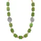 .925 Sterling Silver Certified Authentic Navajo Gaspeite Native American Necklace 750230-4 .925 Sterling Silver Certified Authentic Navajo Gaspeite Native American Necklace 750230-4