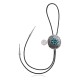Maze .925 Sterling Silver Certified Authentic Handmade Navajo Native American Natural Turquoise Bolo Tie 34210 Maze .925 Sterling Silver Certified Authentic Handmade Navajo Native American Natural Turquoise Bolo Tie 34210