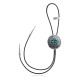 Maze .925 Sterling Silver Certified Authentic Handmade Navajo Native American Natural Turquoise Bolo Tie 34210