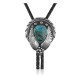 Feather .925 Sterling Silver Certified Authentic Handmade Navajo Native American Natural Turquoise Bolo Tie 34211 Feather .925 Sterling Silver Certified Authentic Handmade Navajo Native American Natural Turquoise Bolo Tie 34211