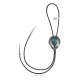 Feather .925 Sterling Silver Certified Authentic Handmade Navajo Native American Natural Turquoise Bolo Tie 34211