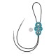 Handmade Certified Authentic Navajo .925 Sterling Silver Native American Natural Turquoise Bolo Tie 34213 Handmade Certified Authentic Navajo .925 Sterling Silver Native American Natural Turquoise Bolo Tie 34213