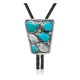 Feather .925 Sterling Silver Certified Authentic Handmade Navajo Native American Natural Turquoise Bolo Tie 34214 Feather .925 Sterling Silver Certified Authentic Handmade Navajo Native American Natural Turquoise Bolo Tie 34214