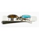 Handmade Certified Authentic Navajo Nickel and .925 Sterling Silver Natural Turquoise Tigers Eye Native American Money Clip 10525-3 Handmade Certified Authentic Navajo Nickel and .925 Sterling Silver Natural Turquoise Tigers Eye Native American Money Clip 10525-3