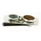 Handmade Certified Authentic Navajo Nickel and .925 Sterling Silver Natural Turquoise Tigers Eye Native American Money Clip 10525-7 Handmade Certified Authentic Navajo Nickel and .925 Sterling Silver Natural Turquoise Tigers Eye Native American Money Clip 10525-7