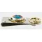 Handmade Certified Authentic Navajo Nickel and Brass Inlaid Natural Multicolor Stones Native American Money Clip 10525-10 Handmade Certified Authentic Navajo Nickel and Brass Inlaid Natural Multicolor Stones Native American Money Clip 10525-10