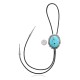 Handmade Certified Authentic Navajo .925 Sterling Silver Native American Natural Turquoise Bolo Tie 34220