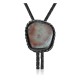 Handmade Certified Authentic Navajo .925 Sterling Silver Native American Natural Turquoise Bolo Tie 34229